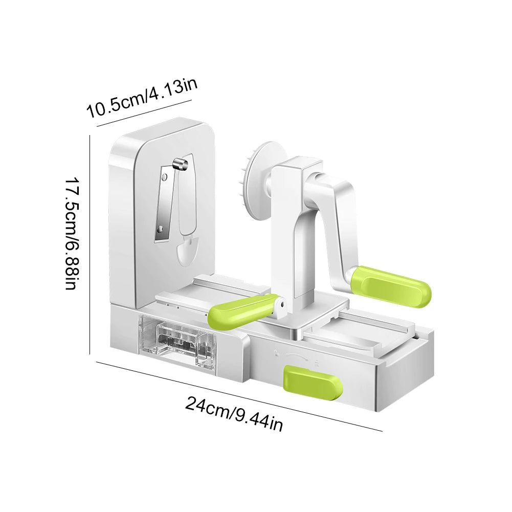 Foldable Vegetable Spiralizer Hand Crank Vegetable Slicer Vegetable Shredder