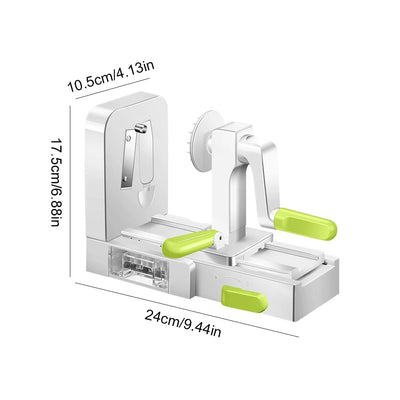 Foldable Vegetable Spiralizer Hand Crank Vegetable Slicer Vegetable Shredder