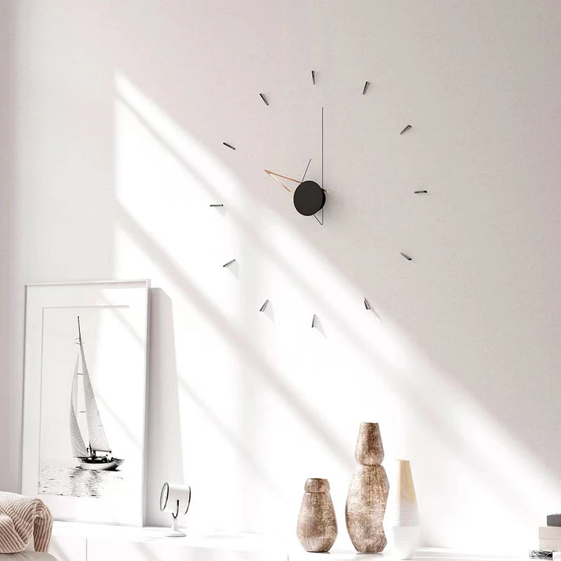 Large DIY Wall Clock Minimalist Art Decor