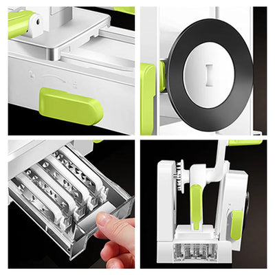 Foldable Vegetable Spiralizer Hand Crank Vegetable Slicer Vegetable Shredder