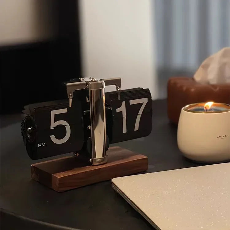 Retro Flip Clock - Digital Vintage Alarm Clock
