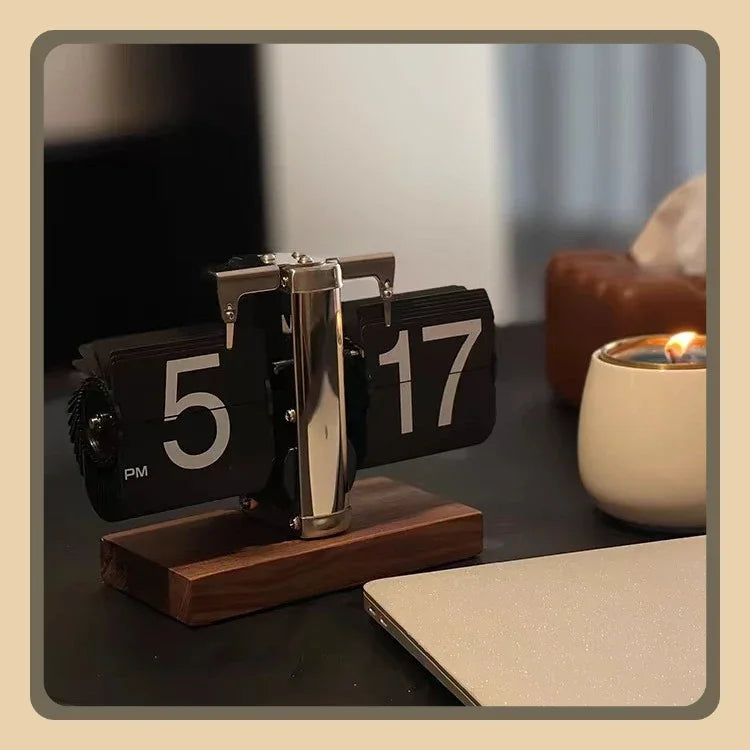 Retro Flip Clock - Digital Vintage Alarm Clock