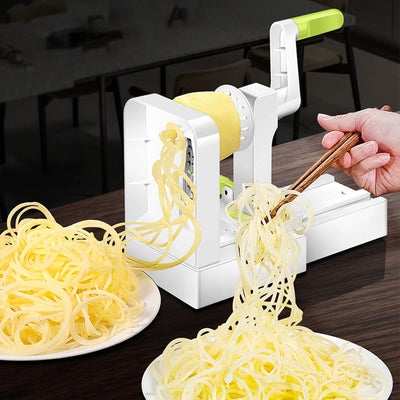 Foldable Vegetable Spiralizer Hand Crank Vegetable Slicer Vegetable Shredder