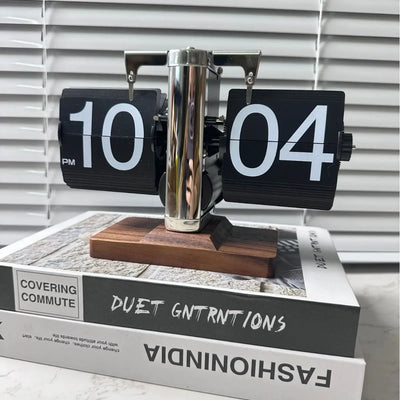 Retro Flip Clock - Digital Vintage Alarm Clock