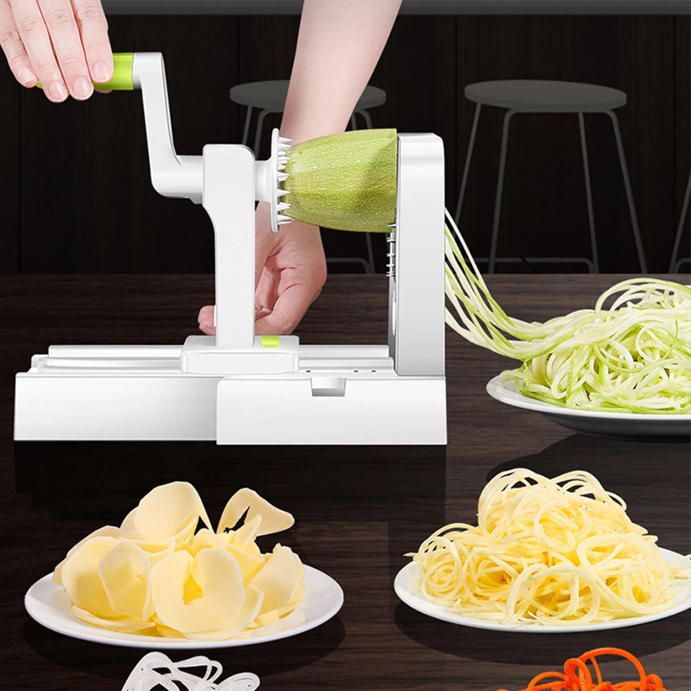 Foldable Vegetable Spiralizer Hand Crank Vegetable Slicer Vegetable Shredder