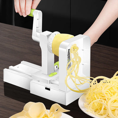 Foldable Vegetable Spiralizer Hand Crank Vegetable Slicer Vegetable Shredder